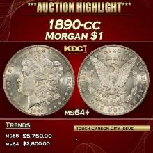 1890-cc Morgan Dollar $1 ms64+ SEGS