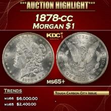 1878-cc Morgan Dollar $1 ms65+ SEGS