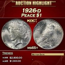 1926-d Peace Dollar $1 ms65+ SEGS