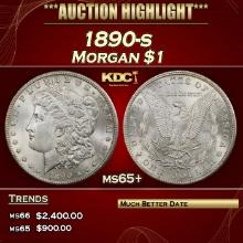 1890-s Morgan Dollar $1 ms65+ SEGS