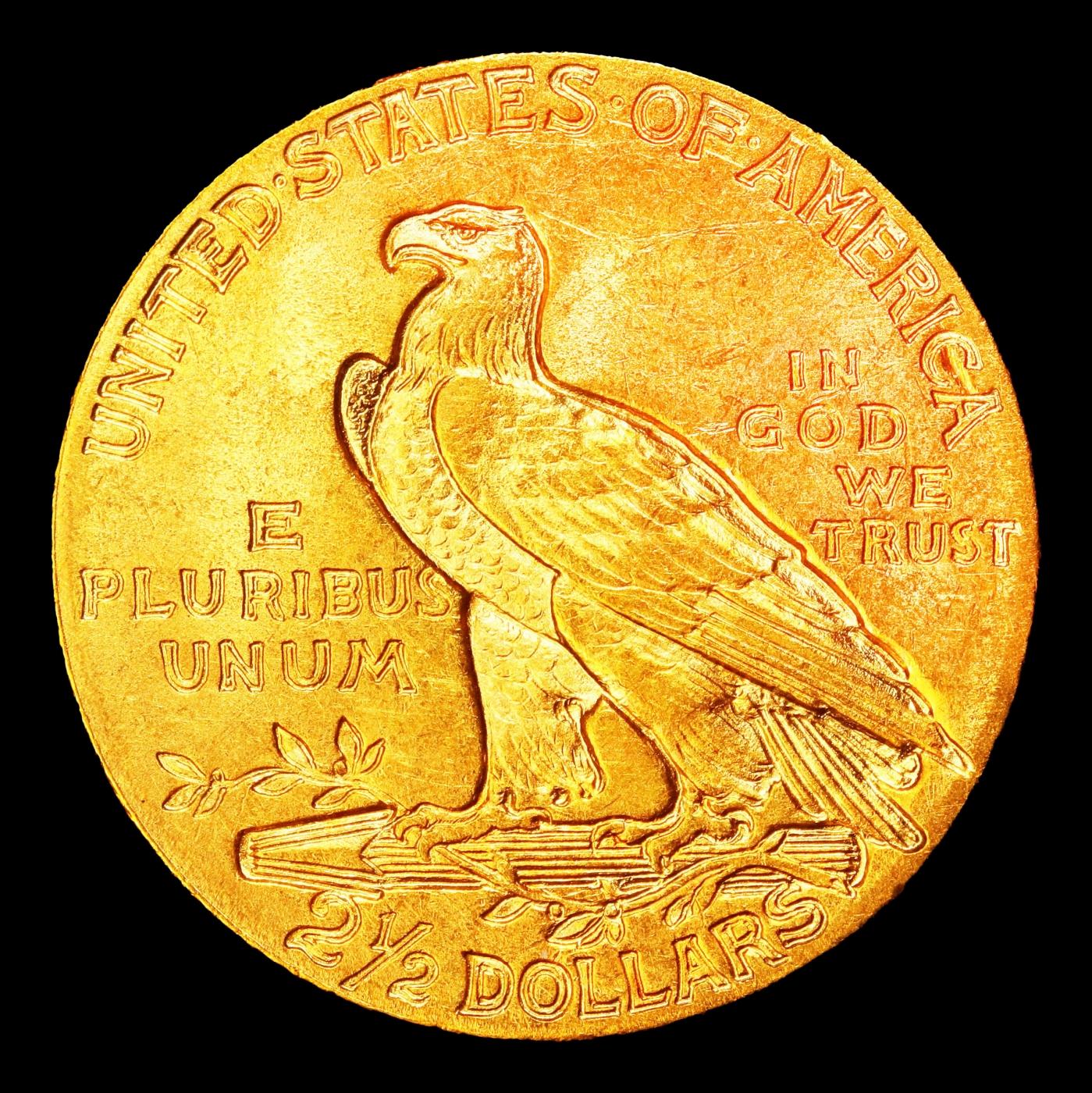 1908-p Gold Indian Quarter Eagle $2 1/2 ms64+ SEGS