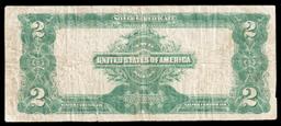 1899 $2 Large Size Silver Certificate "Mini-Portholes" Grades vf+ Signatures Speelman/White