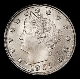 1901 Liberty Nickel Near Top Pop 5c ms66+ SEGS