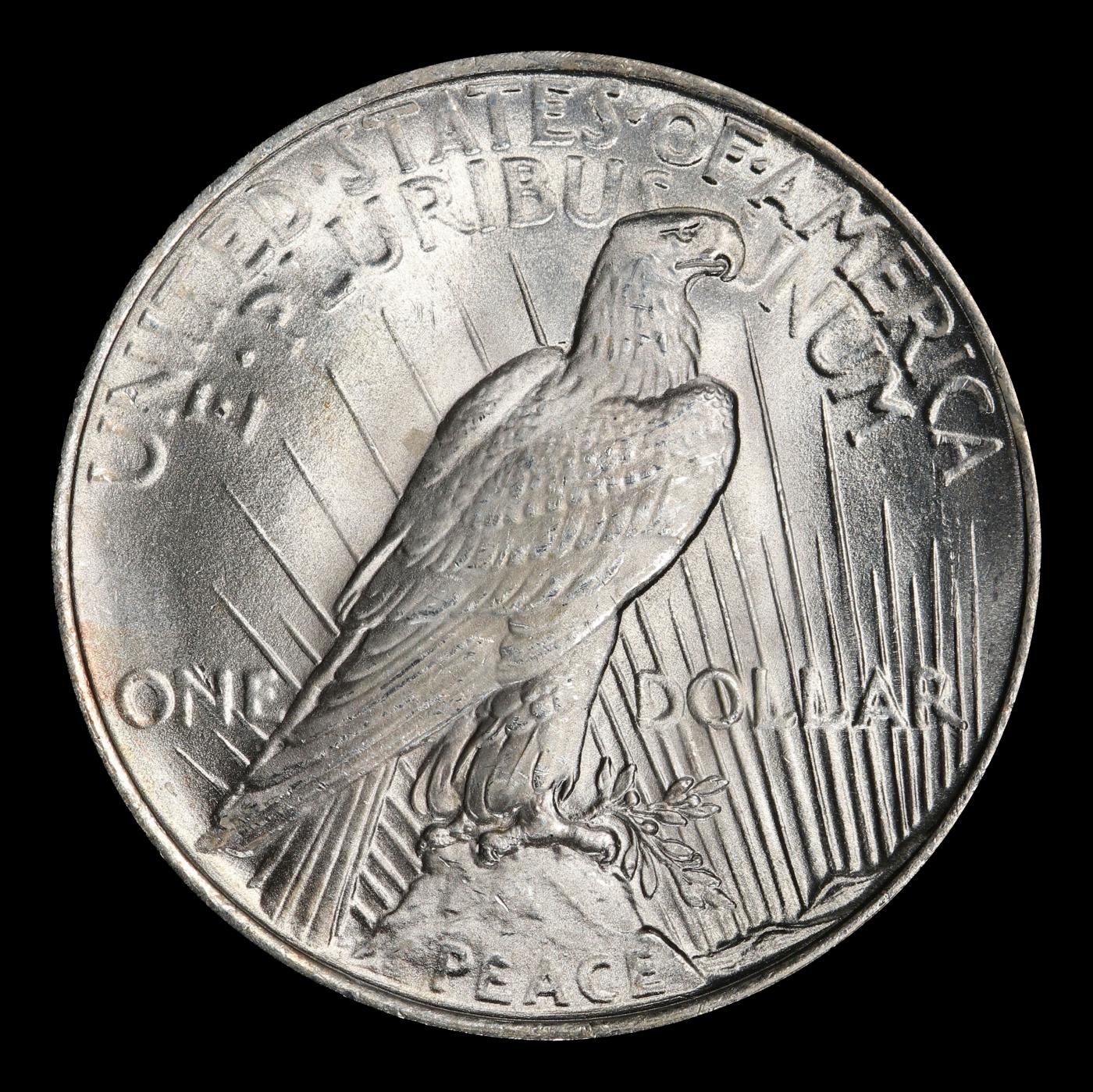 1922-p Peace Dollar Near Top Pop $1 ms66+ SEGS