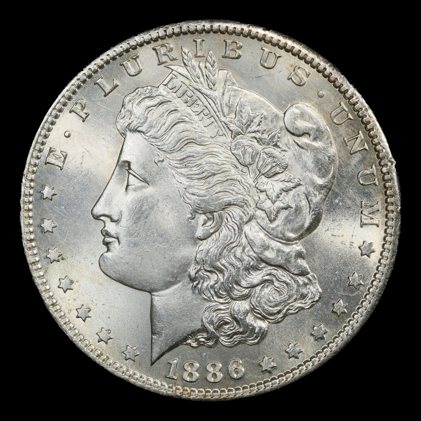 1886-s Morgan Dollar $1 ms65+ SEGS