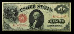 1917 $1 Large Size Legal Tender Note Grades Select AU Signatures Elliott/White