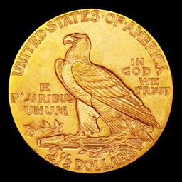 1915-p Gold Indian Quarter Eagle $2 1/2 ms64+ SEGS