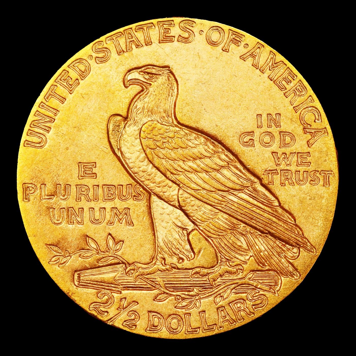 1915-p Gold Indian Quarter Eagle $2 1/2 ms64+ SEGS