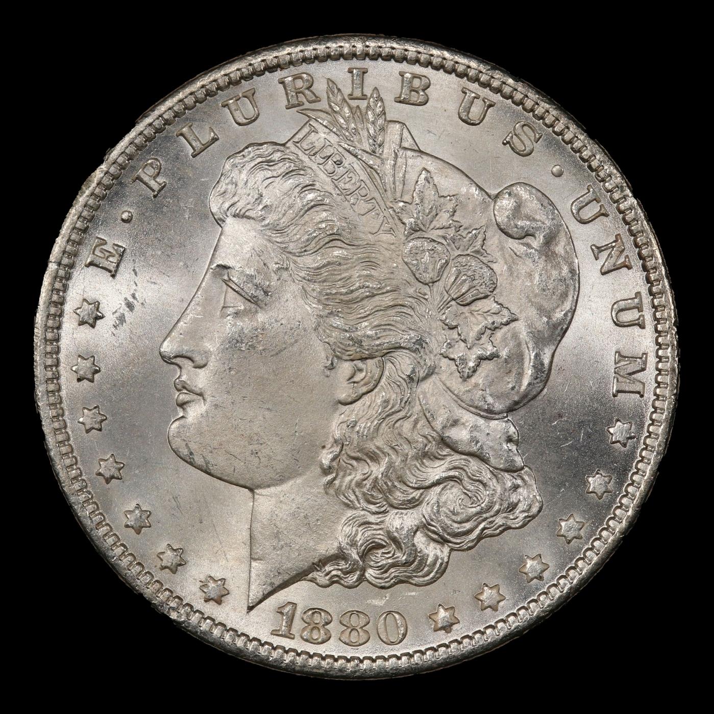 1880-cc 8/7 Rev '78 Morgan Dollar Near Top Pop $1 ms66+ SEGS