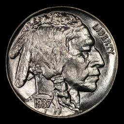 1937-p Buffalo Nickel Near Top Pop 5c ms67+ SEGS