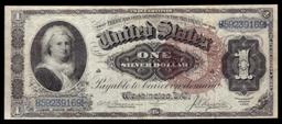 1886 $1 large size Silver Certificate Martha Washington Grades xf FR-219