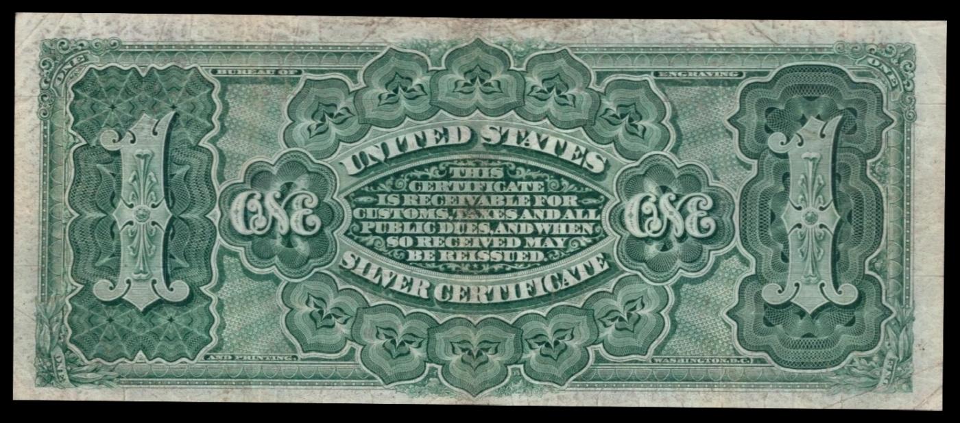 1886 $1 large size Silver Certificate Martha Washington Grades xf FR-219