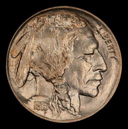 1913-d Ty II Buffalo Nickel 5c ms66 SEGS