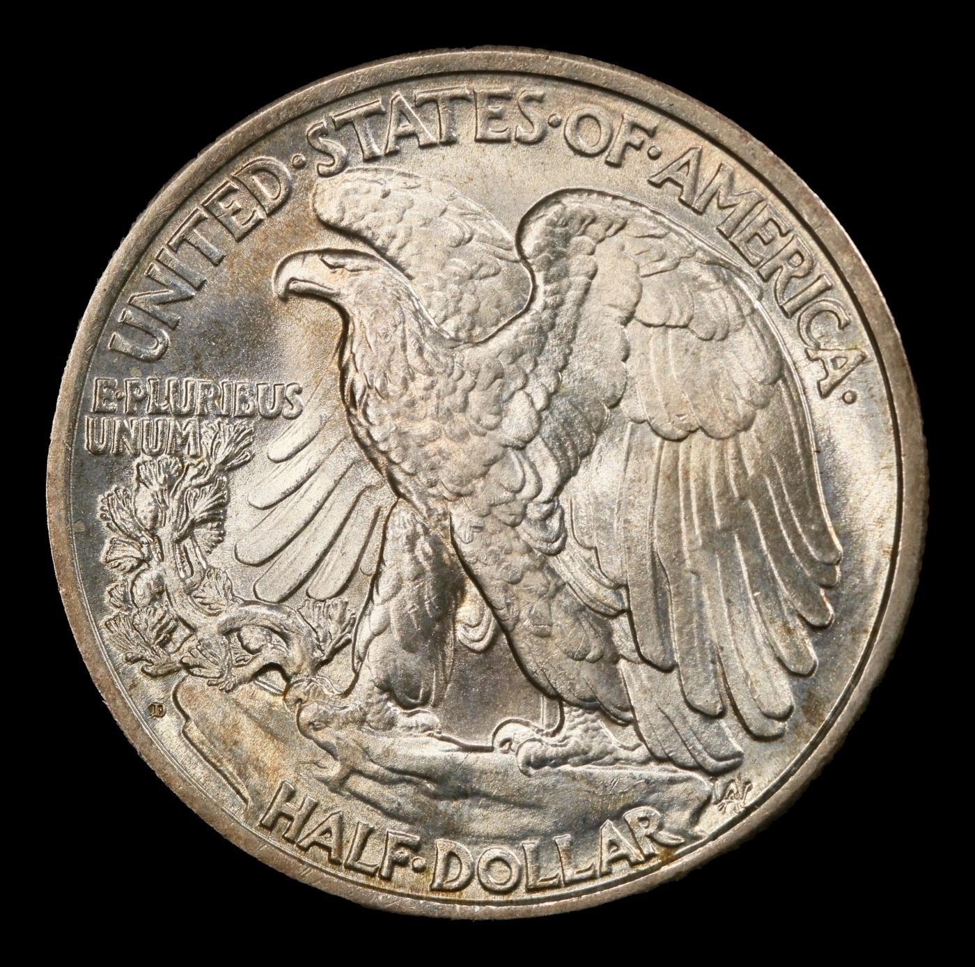 1934-d Walking Liberty Half Dollar TOP POP! 50c ms67+ SEGS