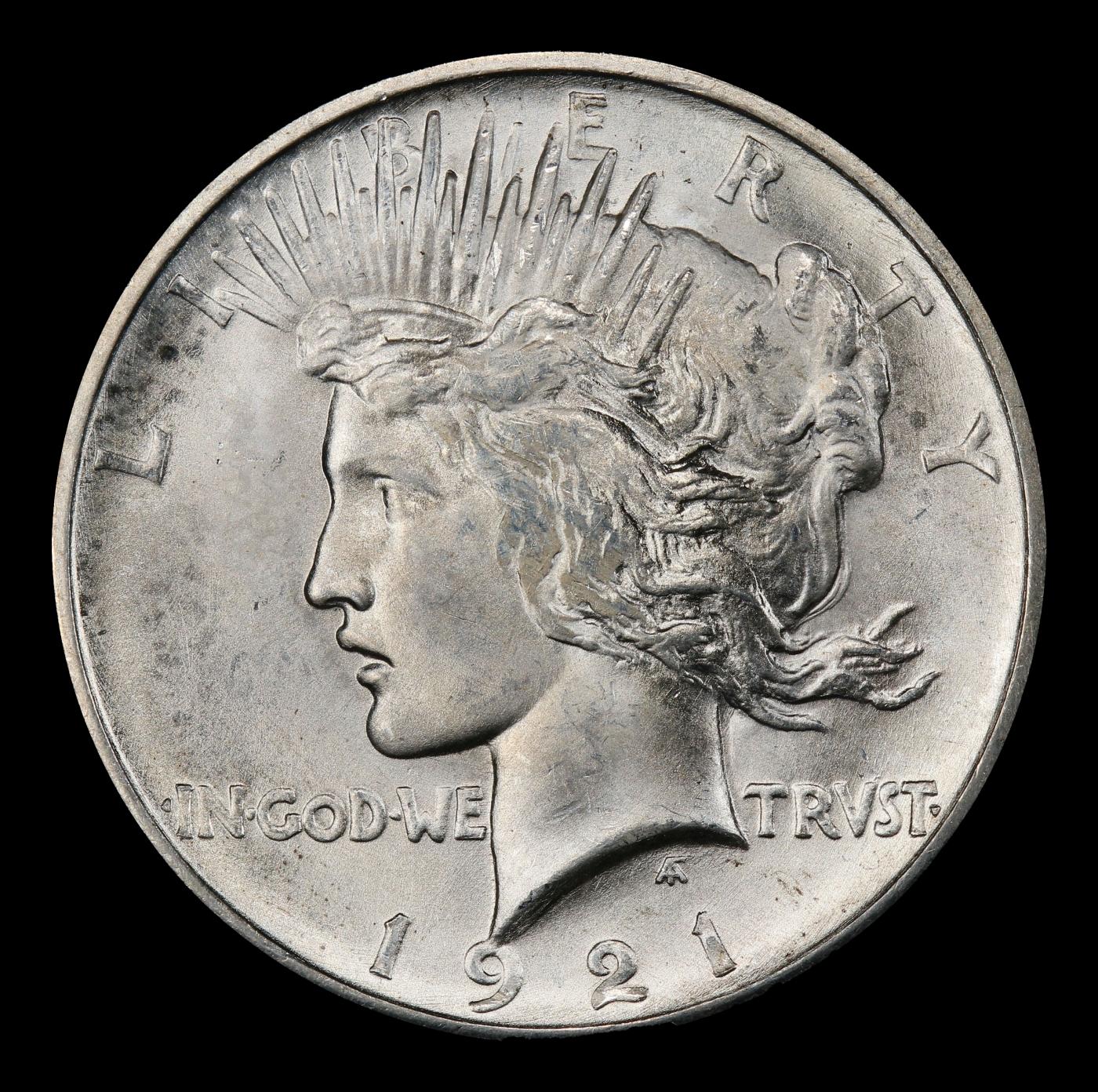 1921-p Peace Dollar Near Top Pop $1 ms66+ SEGS