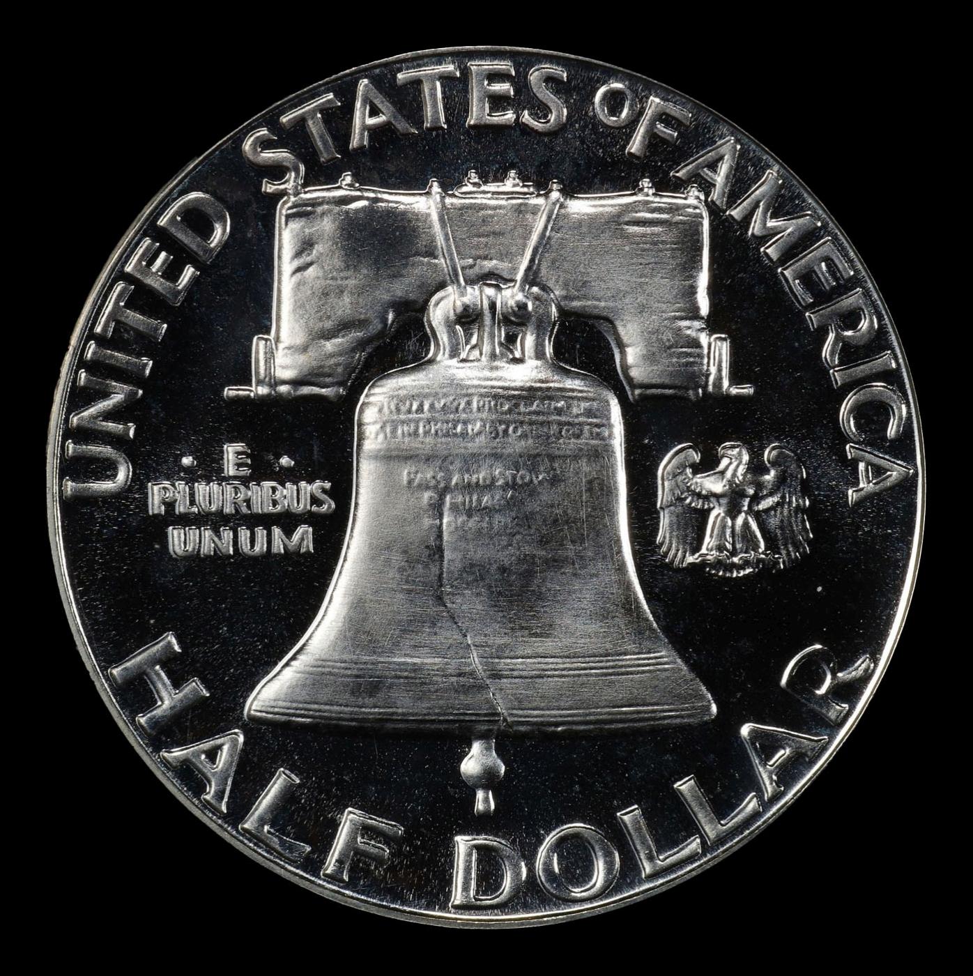 1955 Proof Franklin Half Dollar NEar Top Pop! 50c pr68+ DCAM SEGS