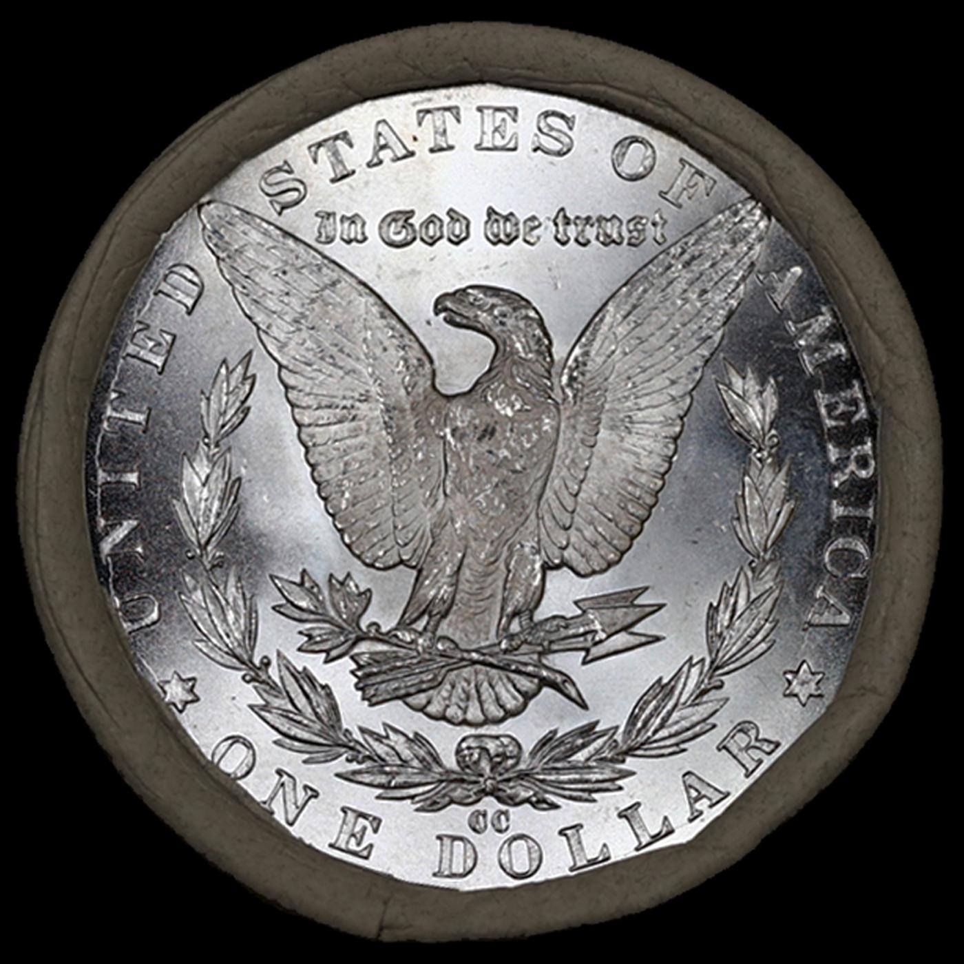 RA- SEARS 20 Coin UNC Morgan Dollar $1 Roll With CC End 1885 & CC Ends
