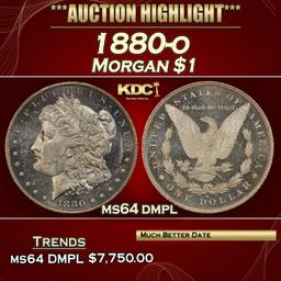 1880-o Morgan Dollar $1 ms64 dmpl SEGS