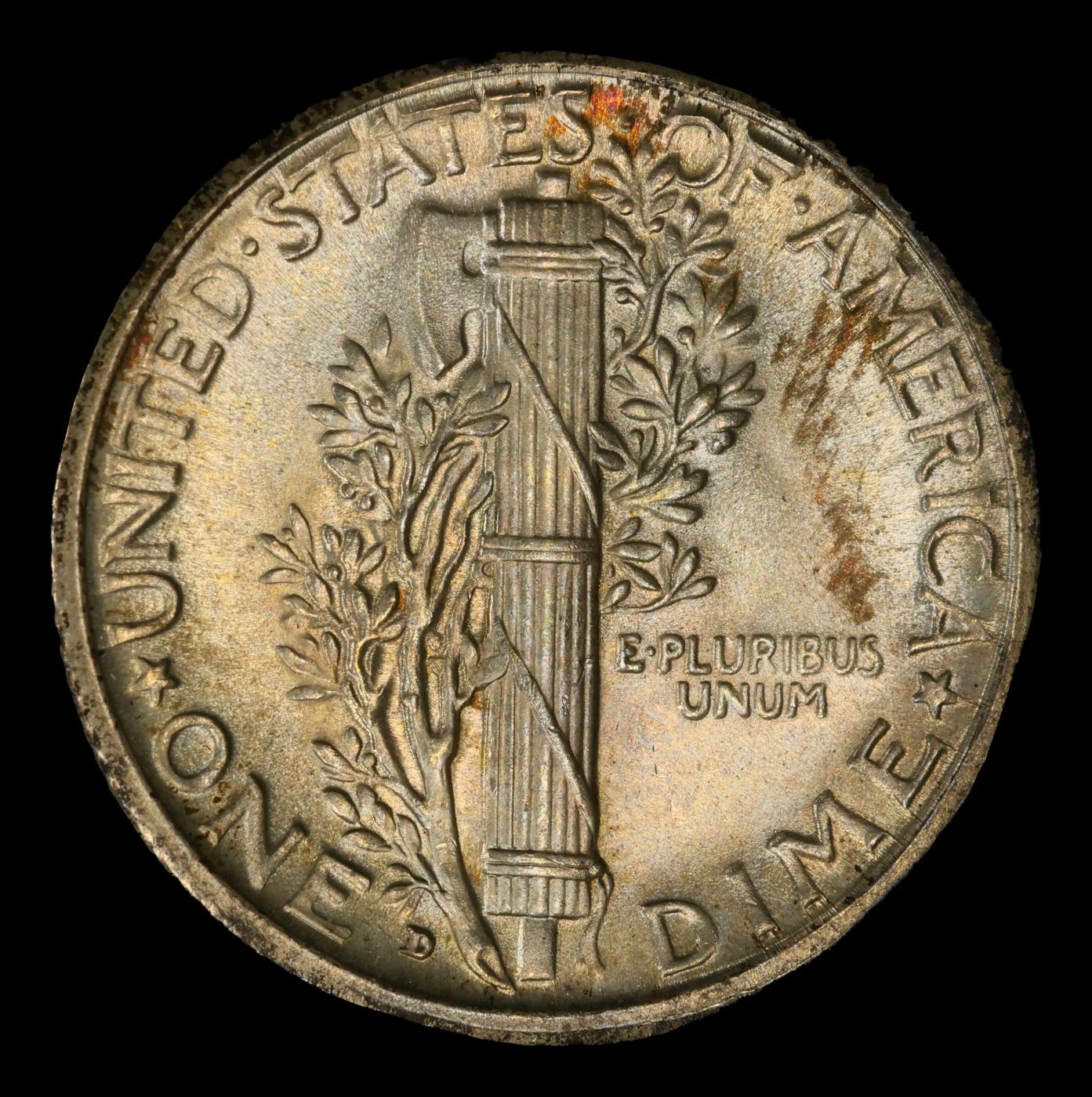 1931-d Mercury Dime Toned TOP POP! 10c ms67+ FSB SEGS