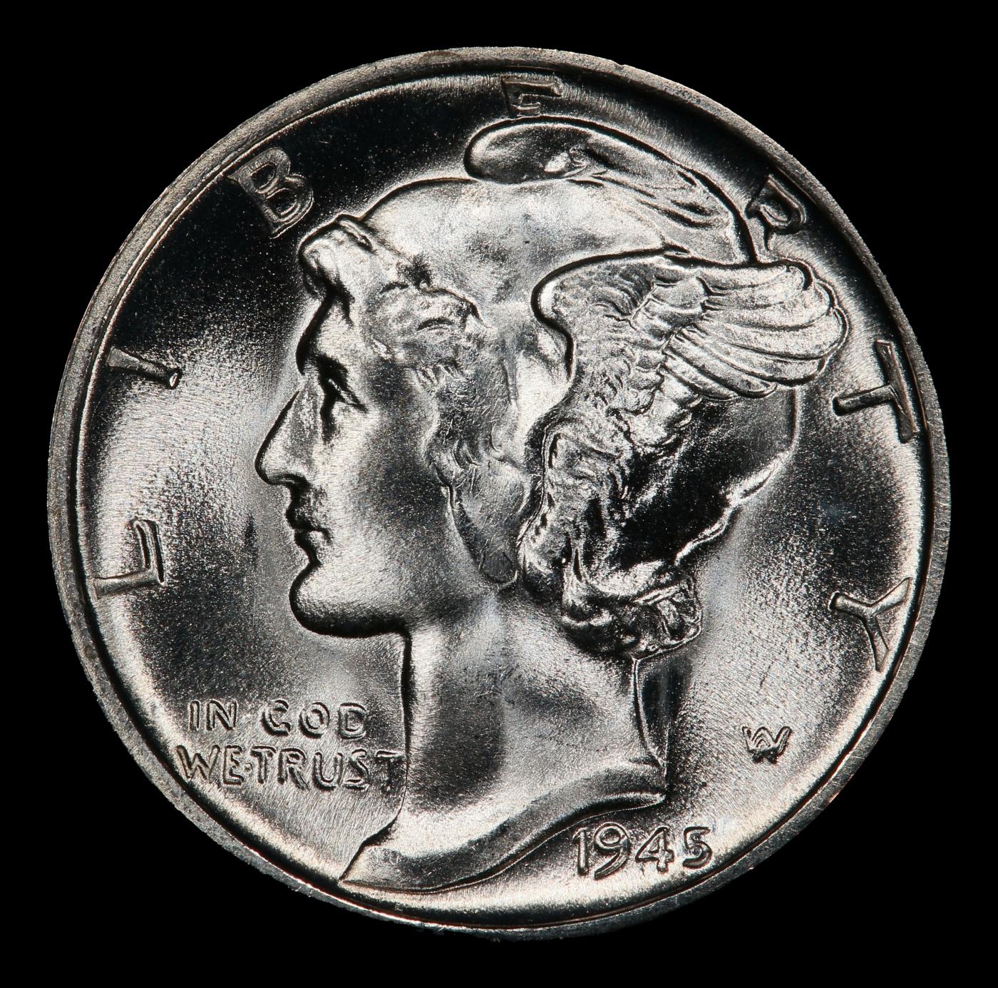 1945-p Mercury Dime Near Top Pop! 10c ms68 SEGS