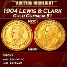 1904 Lewis & Clark Gold Commem Dollar 1 ms66+ SEGS
