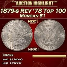 1879-s Rev '78 Top 100 Morgan Dollar $1 ms62+ USCG