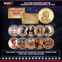 10 Coin Famous Native Americans Sacagawea $1 Set Other Toy