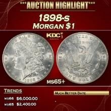 1898-s Morgan Dollar $1 ms65+ SEGS