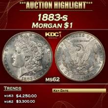 1883-s Morgan Dollar $1 ms62 USCG