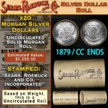 RS- CC End SEARS Morgan Dollar $1 Roll 20 1879 & CC Ends