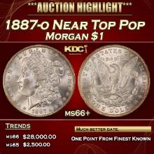 1887-o Morgan Dollar Near Top Pop $1 ms66+ SEGS