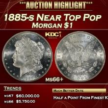 1885-s Morgan Dollar Near Top Pop $1 ms66+ SEGS
