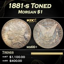 1881-s Morgan Dollar Toned $1 ms66+ SEGS