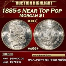 1885-s Morgan Dollar Near Top Pop $1 ms66+ SEGS