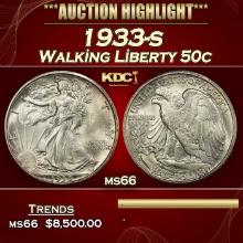 1933-s Walking Liberty Half Dollar 50c ms66 SEGS