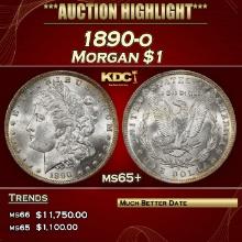1890-o Morgan Dollar $1 ms65+ SEGS