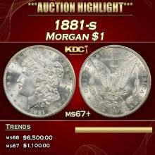1881-s Morgan Dollar $1 ms67+ SEGS