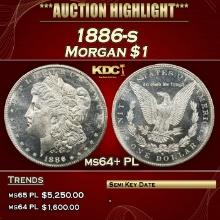 1886-s Morgan Dollar $1 ms64+ PL SEGS