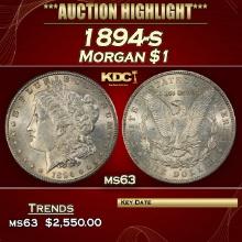1894-s Morgan Dollar $1 ms63 USCG