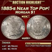 1885-s Morgan Dollar Near Top Pop! $1 ms66+ SEGS