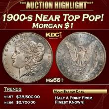 1900-s Morgan Dollar Near Top Pop! $1 ms66+ SEGS