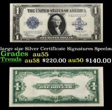 1923 $1 large size Silver Certificate Grades Choice AU Signatures Speelman/White