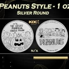 Great Pumpkin Peanuts Style - 1 oz Silver Round Round