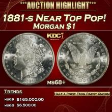 1881-s Morgan Dollar Near Top Pop! $1 ms68+ SEGS