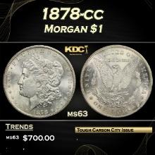 1878-cc Morgan Dollar $1 Grades ms63
