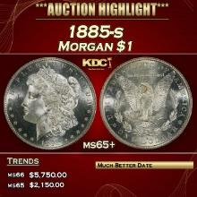 1885-s Morgan Dollar $1 ms65+ SEGS