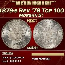 1879-s Rev '78 Top 100 Morgan Dollar $1 ms64+ SEGS
