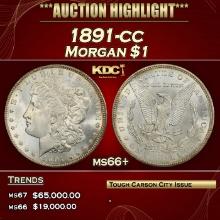 1891-cc Morgan Dollar $1 ms66+ SEGS