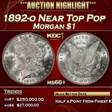 1892-o Morgan Dollar Near Top Pop $1 ms66+ SEGS