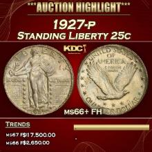 1927-p Standing Liberty Quarter 25c ms66+ FH SEGS